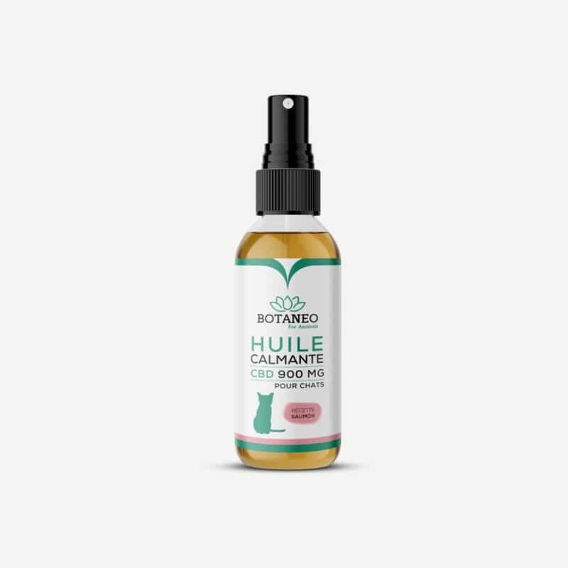 Huile cbd chat saumon - Apaisante - Calmante - Anti stress - Pour chat